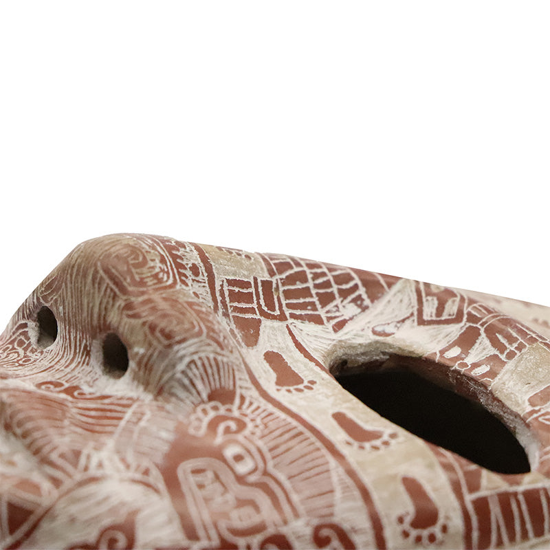 máscara teotihuacana roja