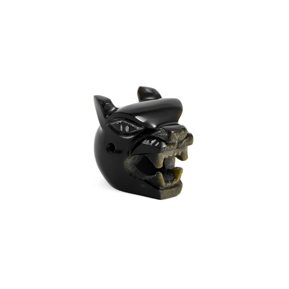 dije jaguar de obsidiana