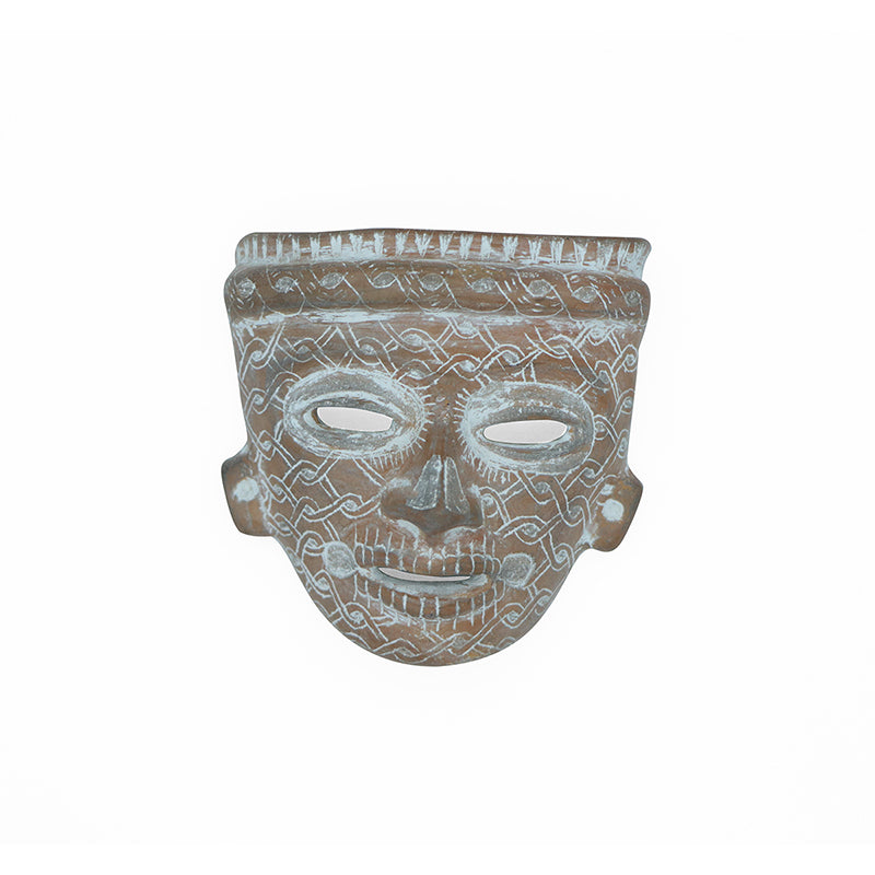 máscara teotihuacana amarilla