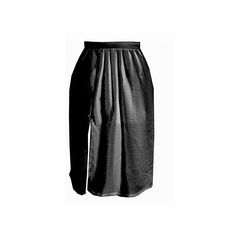 falda midi negra