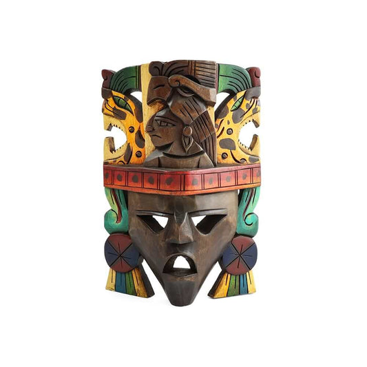máscara de madera jaguares