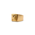 anillo de bronce con chapa de oro