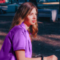 crop top morado