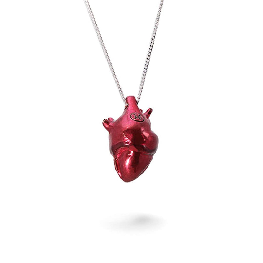 corazón anatómico rojo cereza