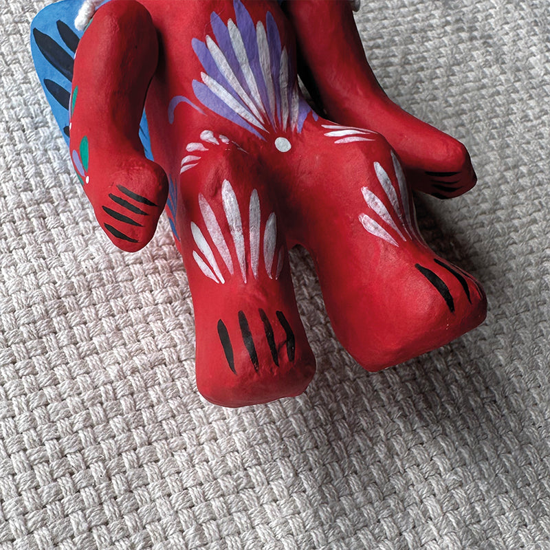 diablito bebé articulado de cartón