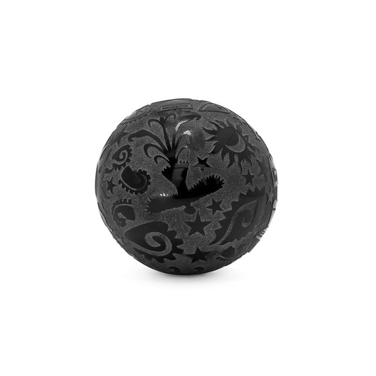 esfera de obsidiana grabada