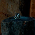 anillo micro corazón plata